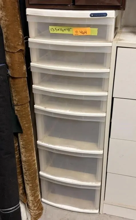 7 Drawer plastic storage unit