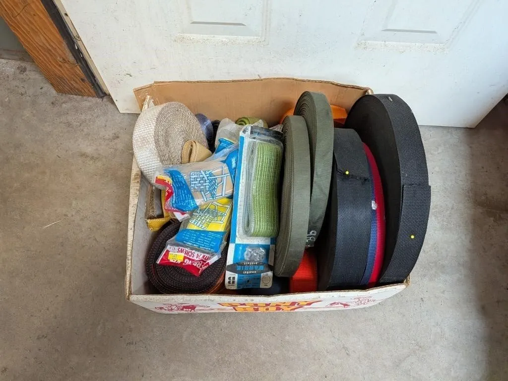 Assorted Colored Webbing Spools