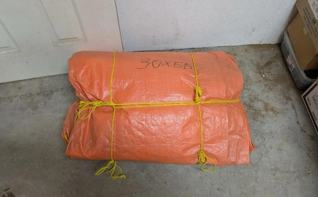 Orange Tarp 30'x50'