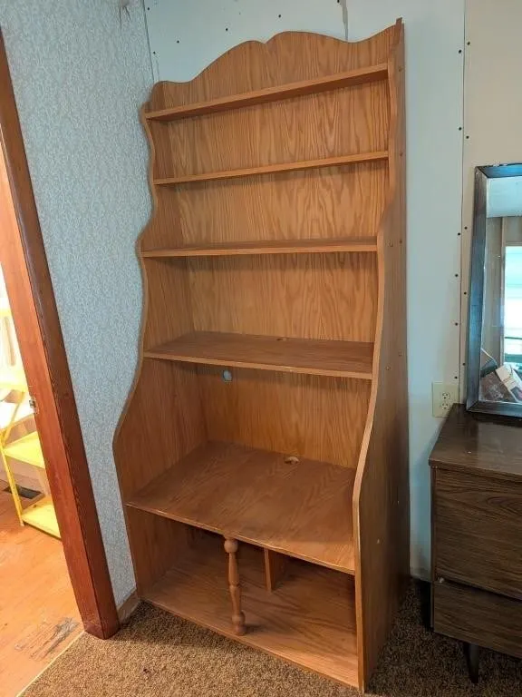 Large Wooden Shelving Unit 37.5"x21"x78"