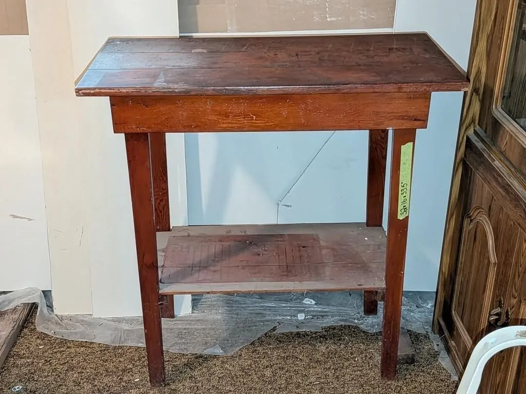 Wooden Side Table 32"x16"x33.5"