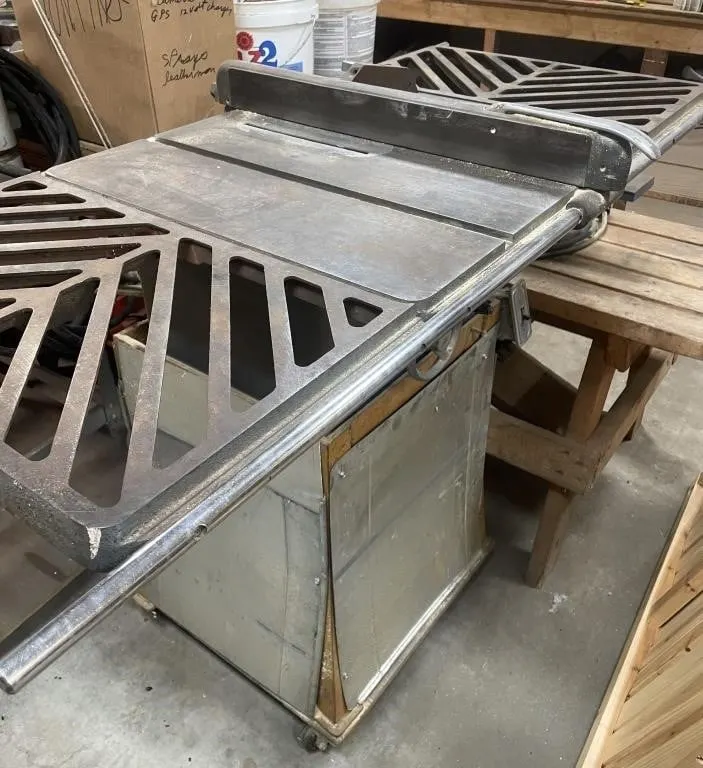 Vintage Beaver table saw with a tilting arbor