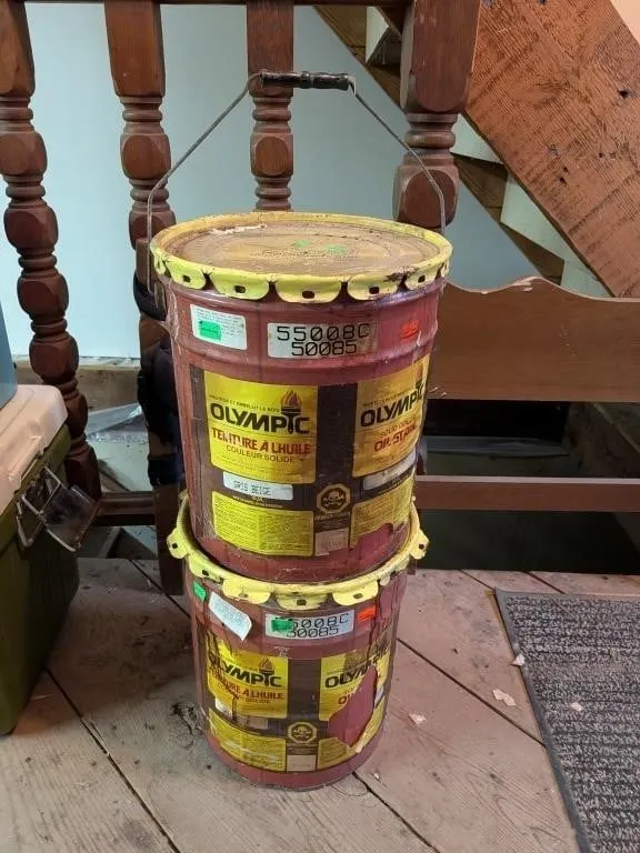 Olympic Gris Beige Stain. 2 Partial 5 gl Pails