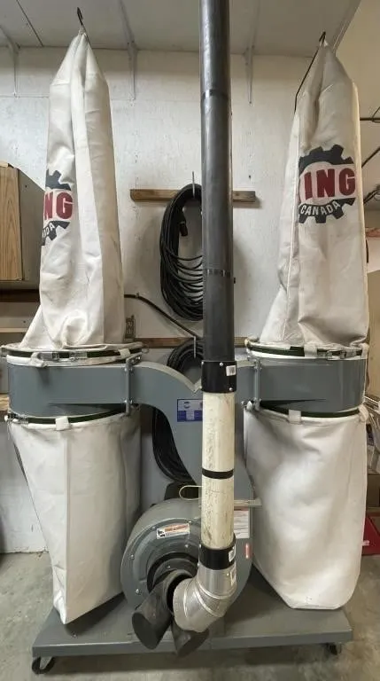 King Canada 9A dual bag dust collector. Model