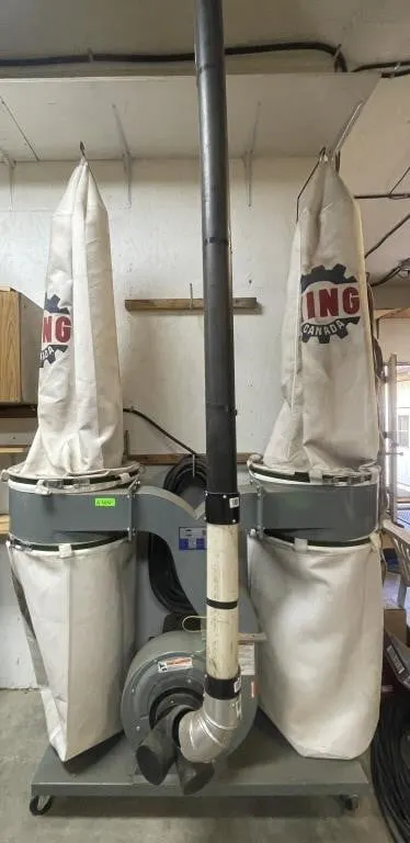 King Canada 9A dual bag dust collector. Model