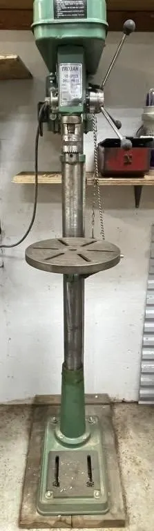 Vintage Trojan 16-speed floor-standing Drill