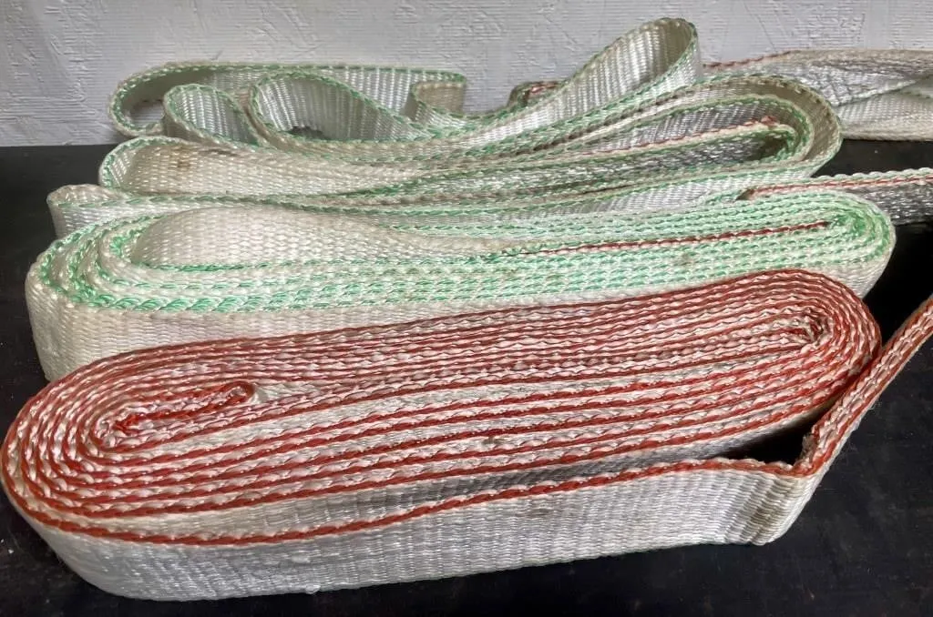 Three heavy duty web slings. 2� x 12� long.