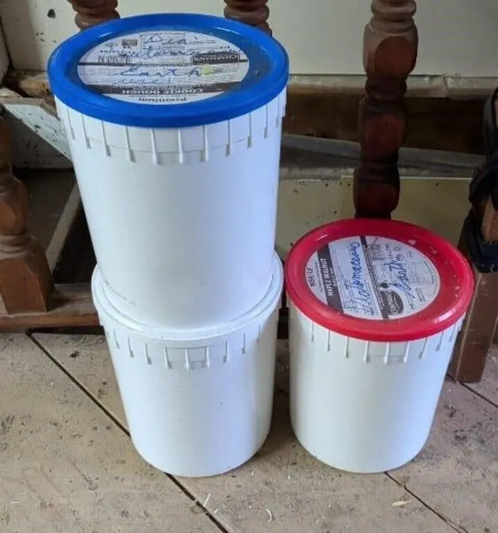 3 Partial Buckets of Diatomaceous Earth