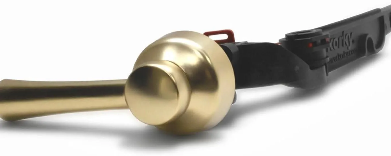Korky 6094 Strongarm Toilet Handle Brushed Gold