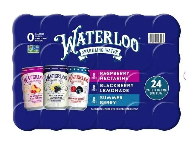 Waterloo Sparkling Water Variety 12oz 24pk