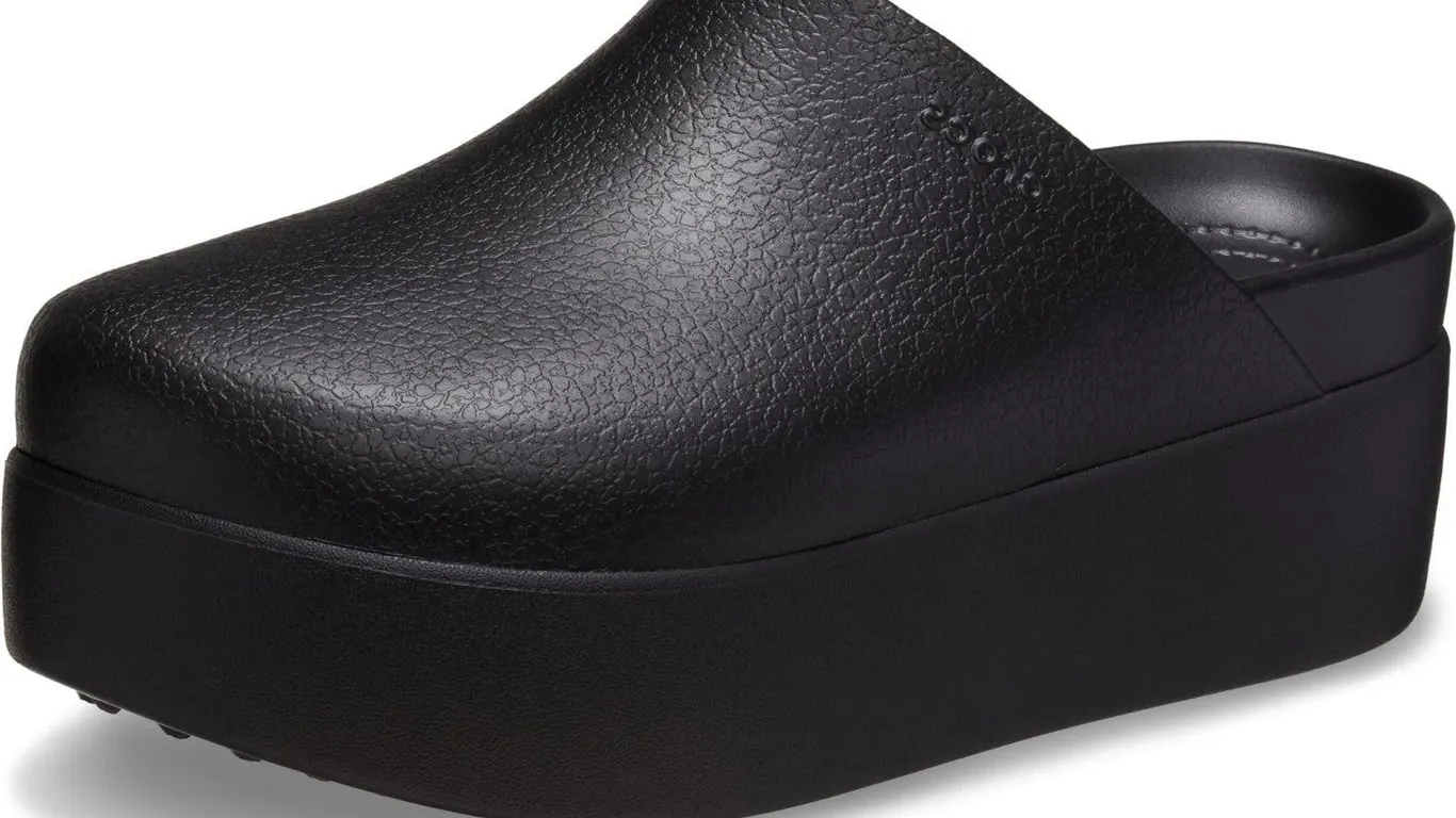 Crocs Dylan Platform Clog Mule Shoes Black Size 8