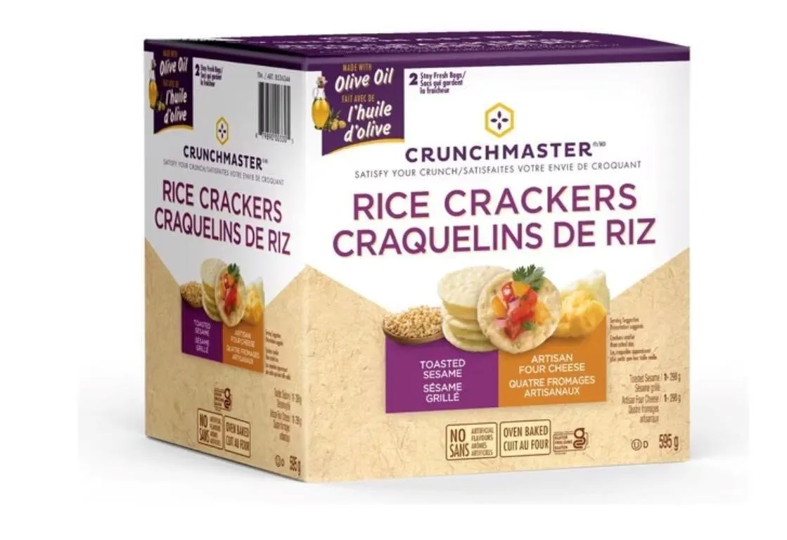 Crunchmaster Rice Crackers Variety Pack 21oz 2pk