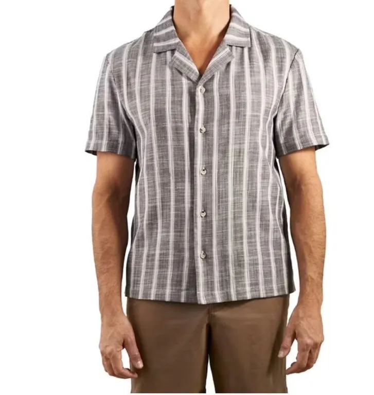 Sperry Mens Camp Collar Shirt Large
