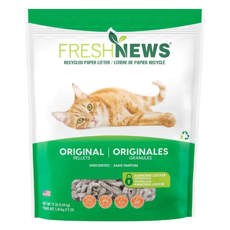 Fresh News Recycled Paper Cat Litter 12 lb