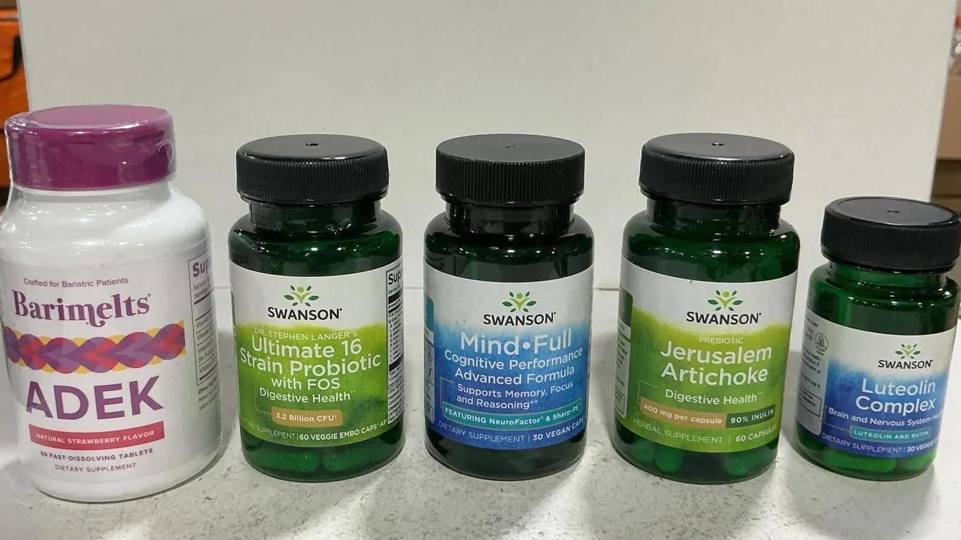 Mixed Lot Of Swanson Barimelts Health Supplements