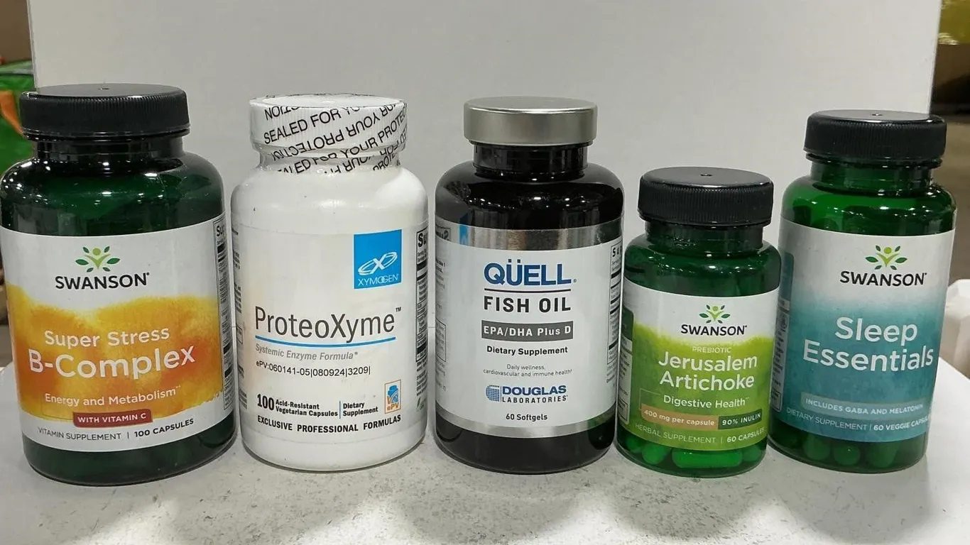Mixed Lot Of Swanson Xymogen Quell Supplements