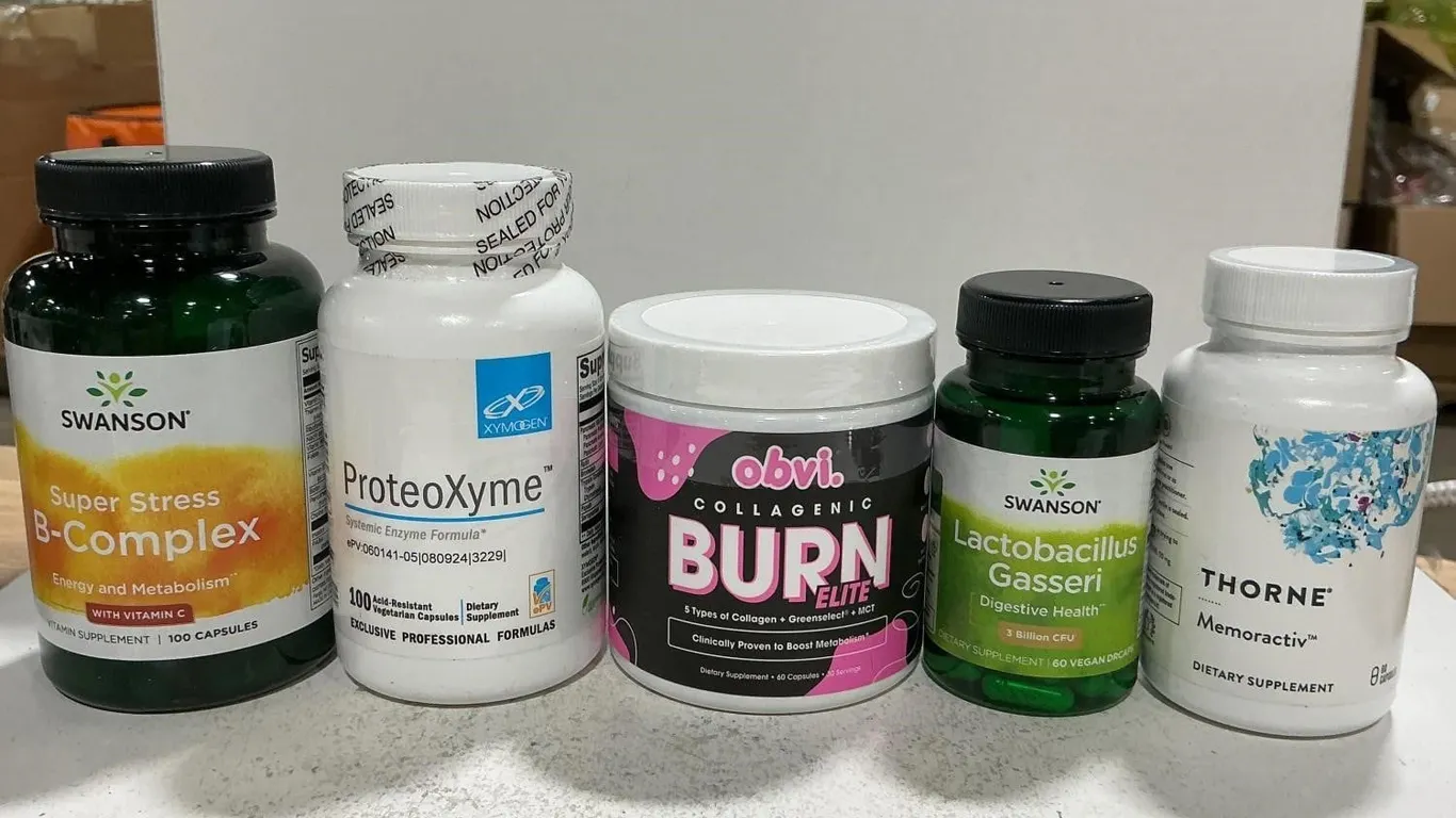 Mixed Lot Of Swanson Xymogen Obvi Thorne Supps