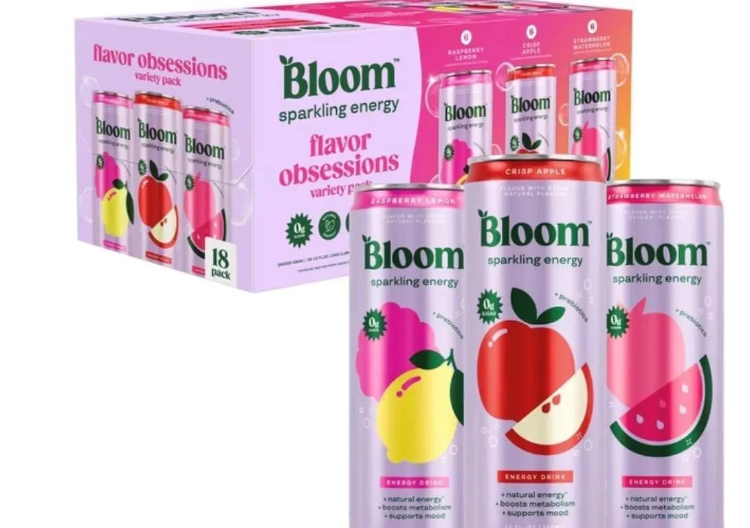 Bloom Sparkling Energy Drink 12 fl. oz. 18 Pack