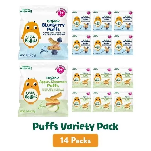 Little Bellies Puffs Variety Pack 14ct