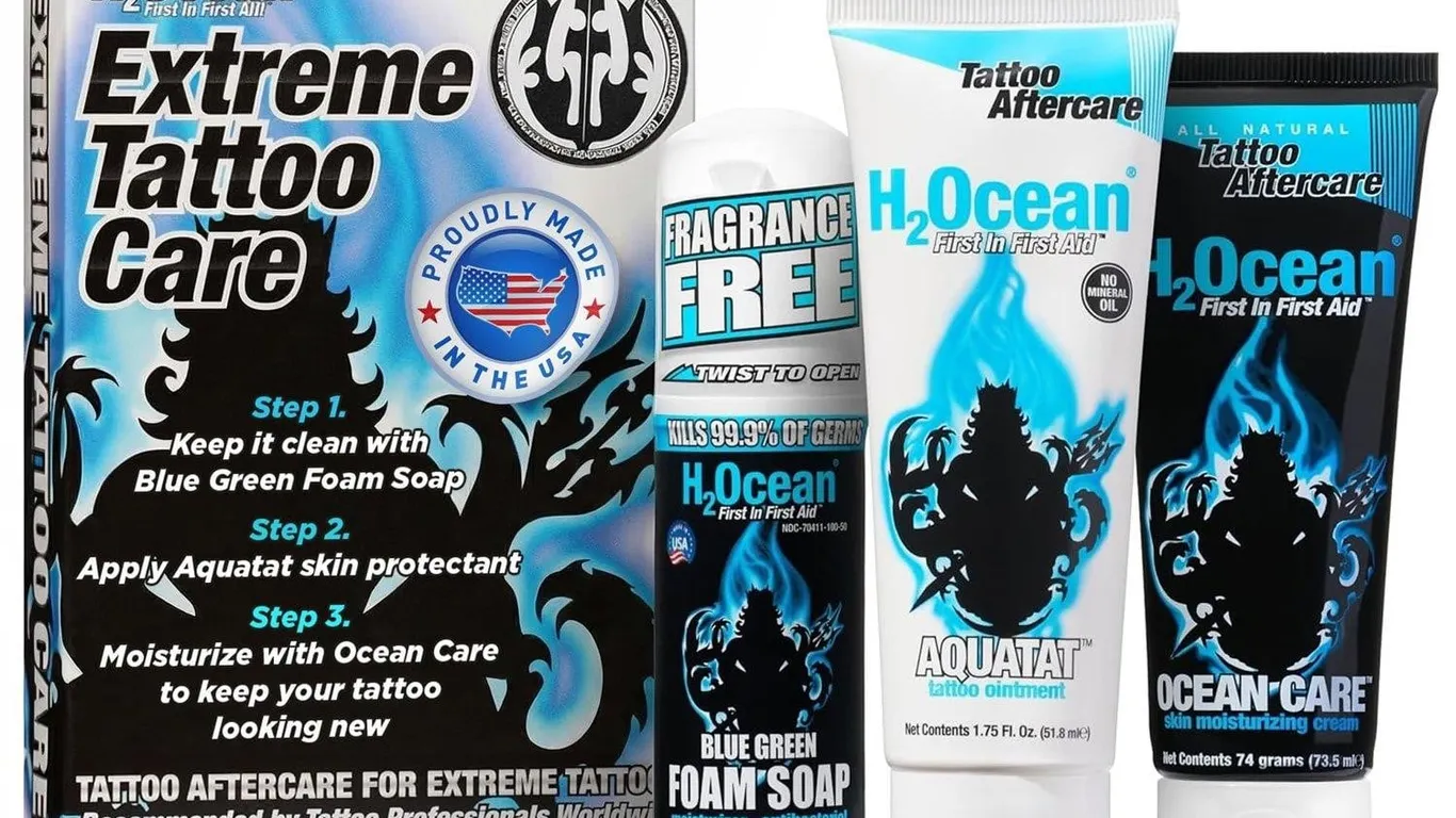 H2Ocean Extreme Tattoo Aftercare Kit 9 Fl Oz