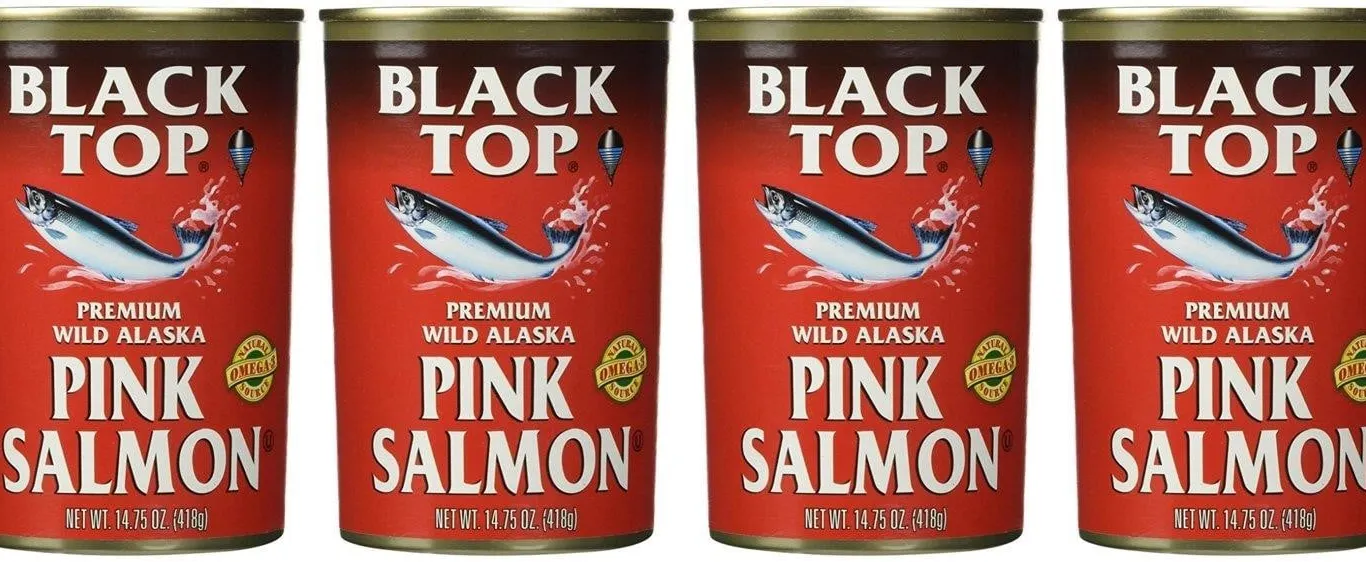 Black Top Wild Alaska Pink Salmon 14.75oz 4pk