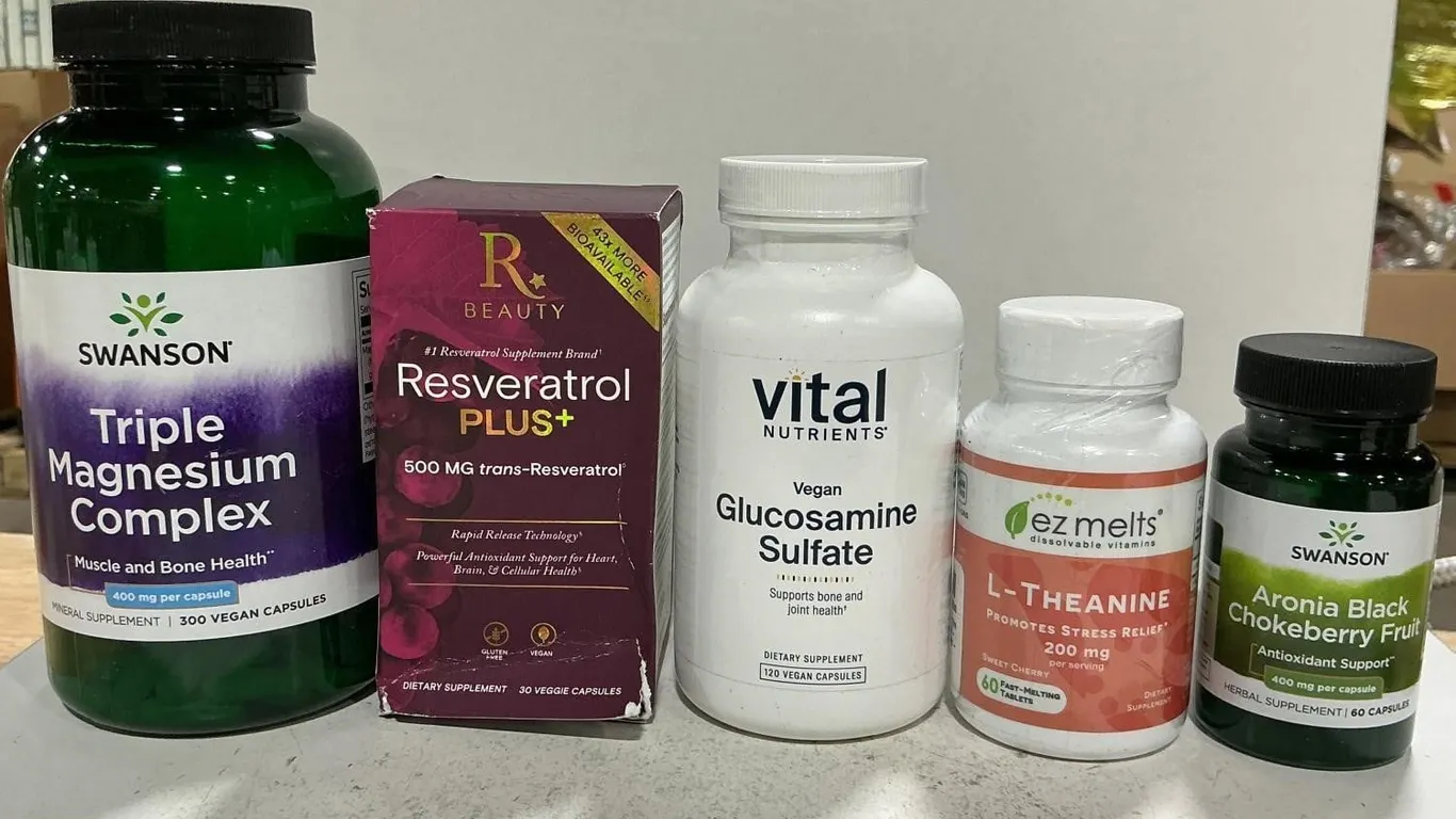 Mixed Lot Of Swanson Vital Nutrients Supplements
