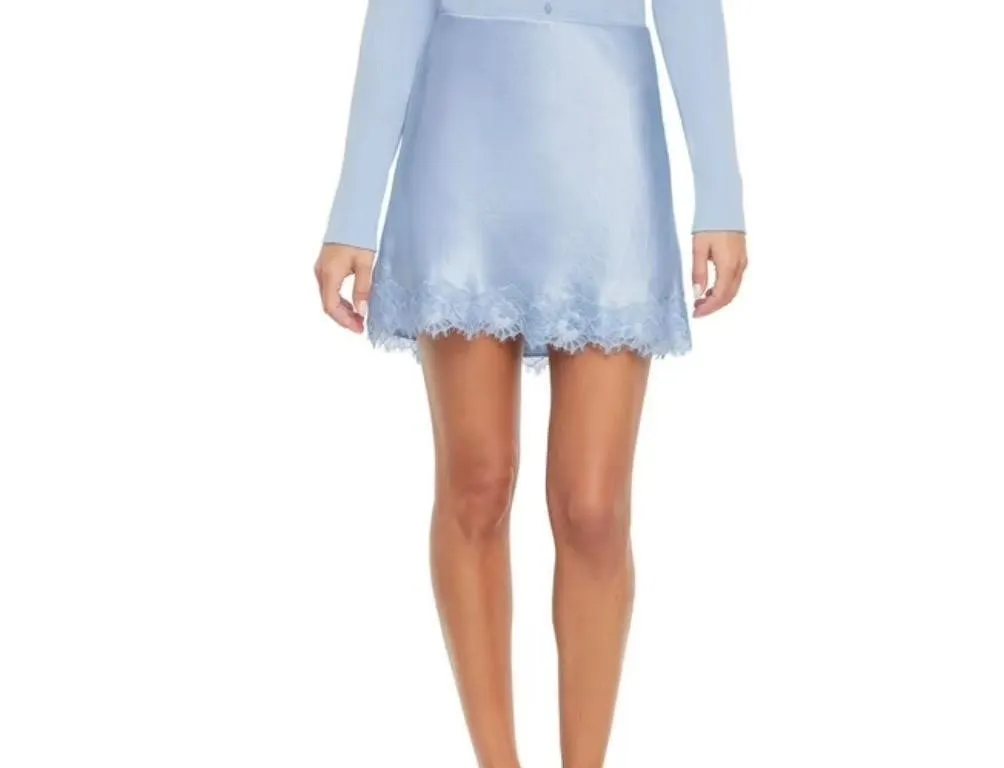 Express Womens Satin Mini Skirt XXL