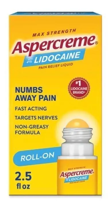 Aspercreme 4 Lidocaine Pain Relief Roll-On 2.5oz
