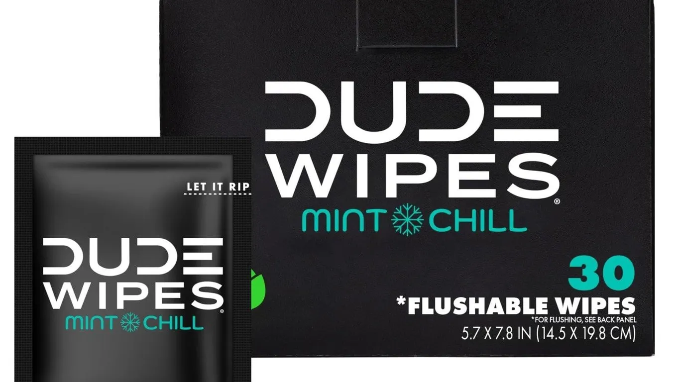 Dude Wipes On-The-Go Mint Chill 30ct Flushable