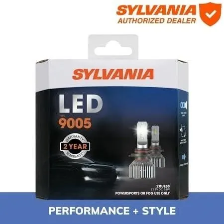 Sylvania 9005 LED Fog Light Bulbs 6000K Cool White