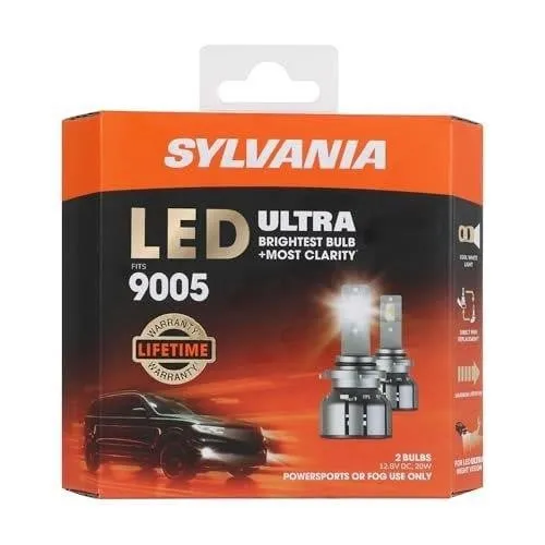 Sylvania 9005 LED Ultra Fog Headlight Bulbs