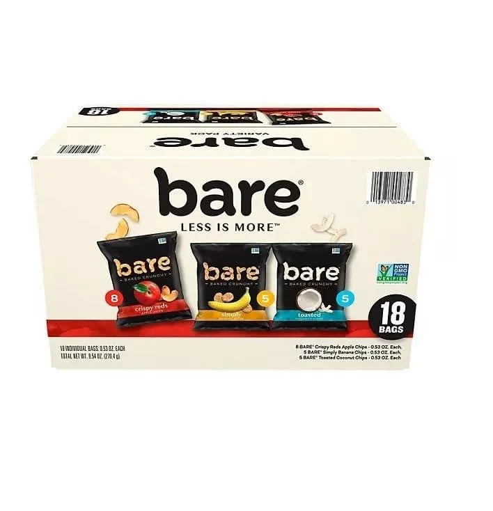 Bare Crunchy Fruit Snacks 0.53 oz 18pk