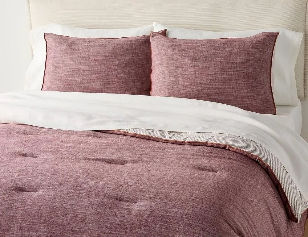 Hearth Hand Reversible Duvet Cover King Burgundy