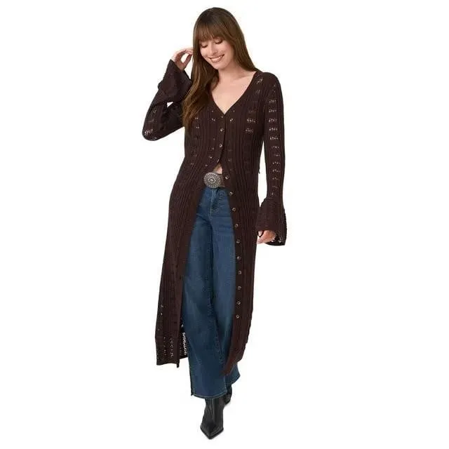 Edited by Maren Morris Womens Duster Cardigan L