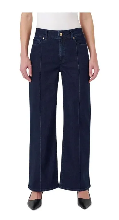 Sam Edelman Pintuck Wide Leg Jean Size 8