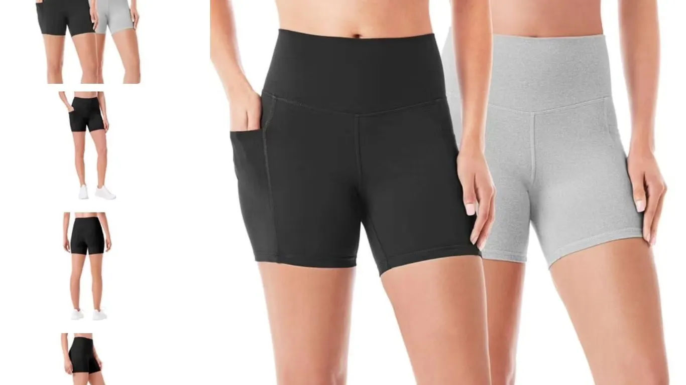 Womens Bike Shorts 2-Pack XXL