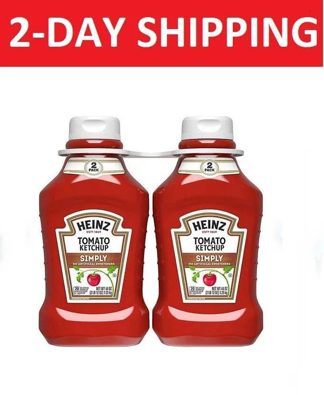 Heinz Simply Tomato Ketchup 44 Oz 2pk
