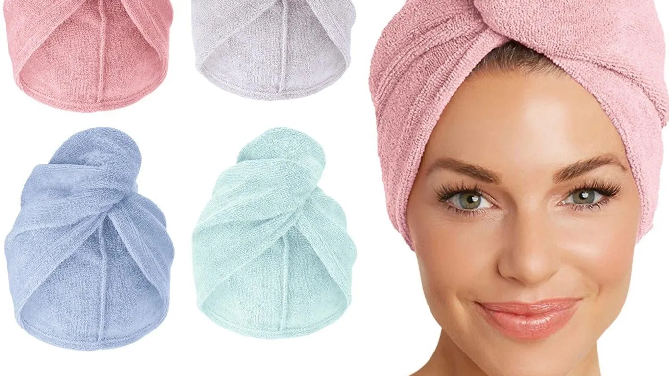 Turbie Twist Microfiber Hair Towel Large 4pk