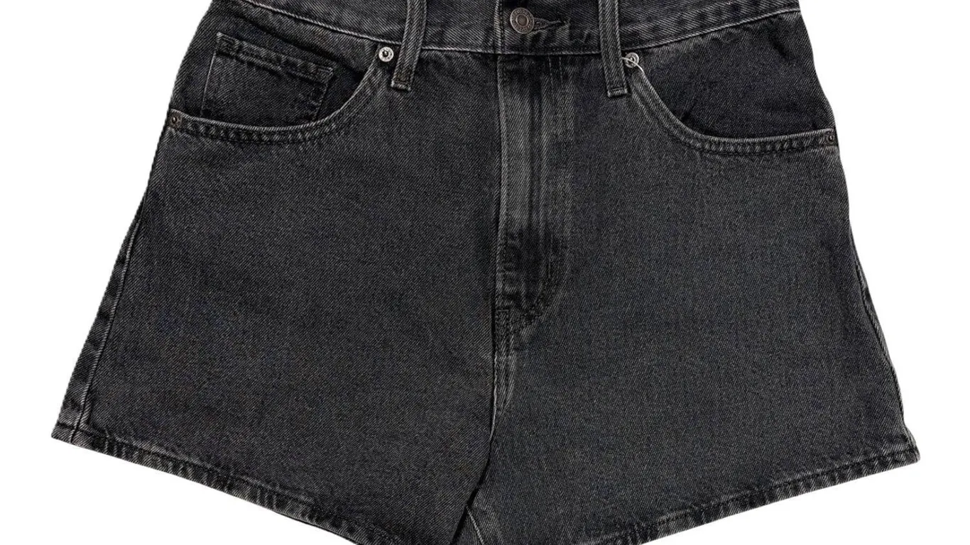 Levis High-Waisted Mom Shorts Black Size 33
