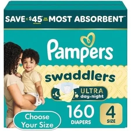 Pampers Swaddlers Diapers Size 4 160ct