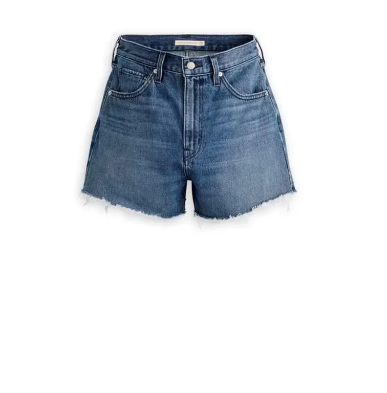 Levis High-Waisted Denim Mom Shorts Size 12