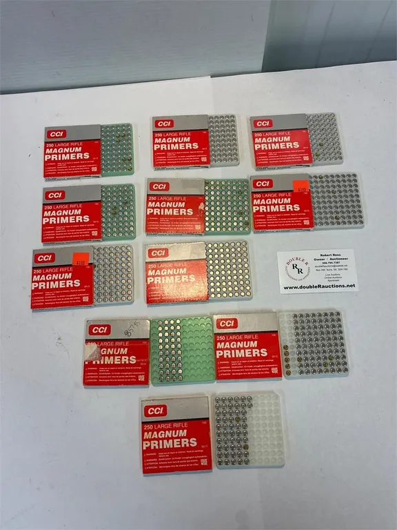 8 full. CCI 250 primers. 3 partials.