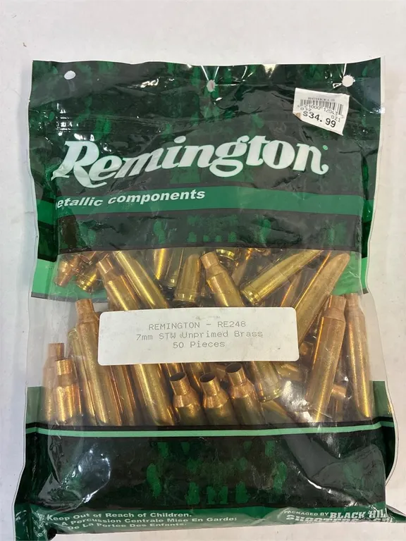 7mm brass casings. Unprimed. Unopened