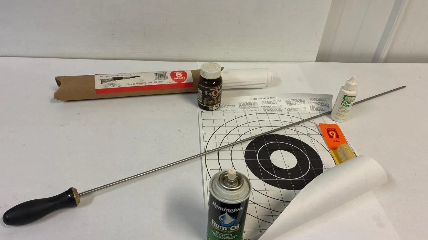 7 Targets. Partial Oil/solvents. Cleaning parts.