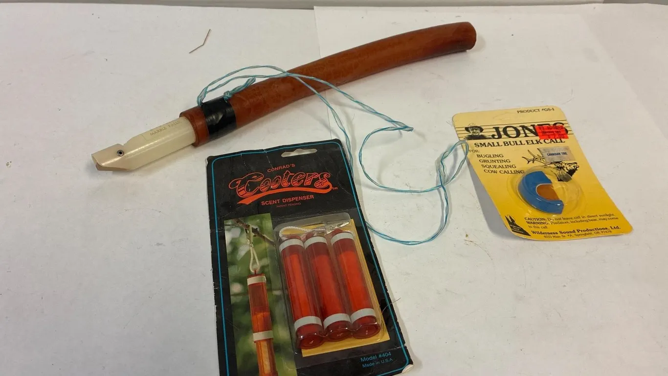 Elk calls. And Cooters scent dispenser