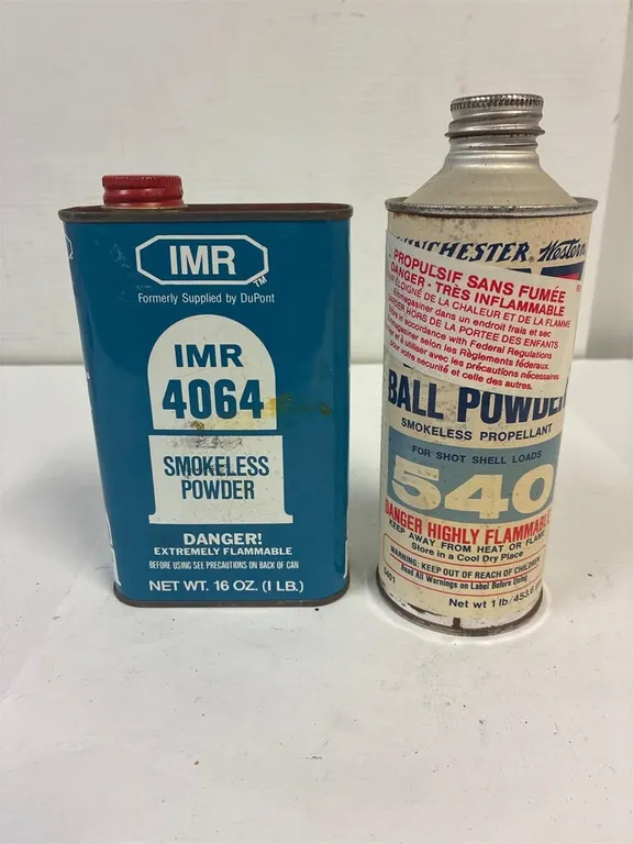 2 Smokeless Powder. Both about 1/2 full