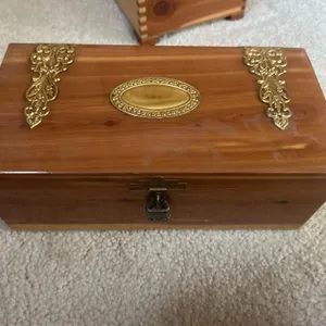 Jewelry box with handkerchies