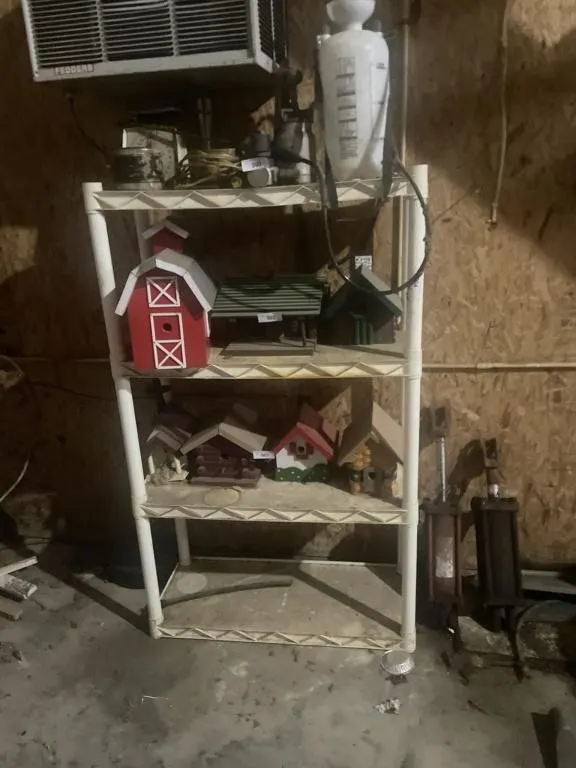 Plastic white shelving