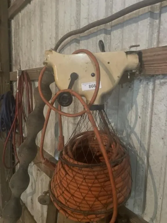 Electric extension cord winder