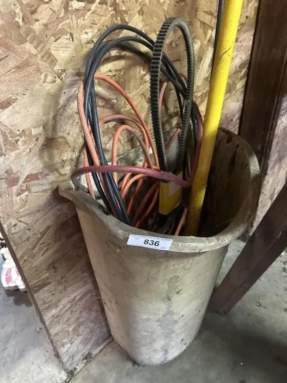 Trashcan extension, cord, pole, Shepherd, hook